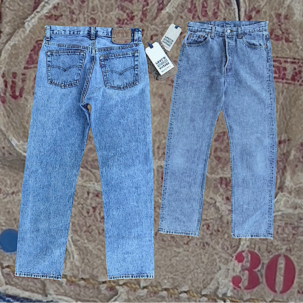 Levi’s Authorized Vintage 501 Straight Leg Jean Made In USA 59354-0000 - Picture 4 of 16